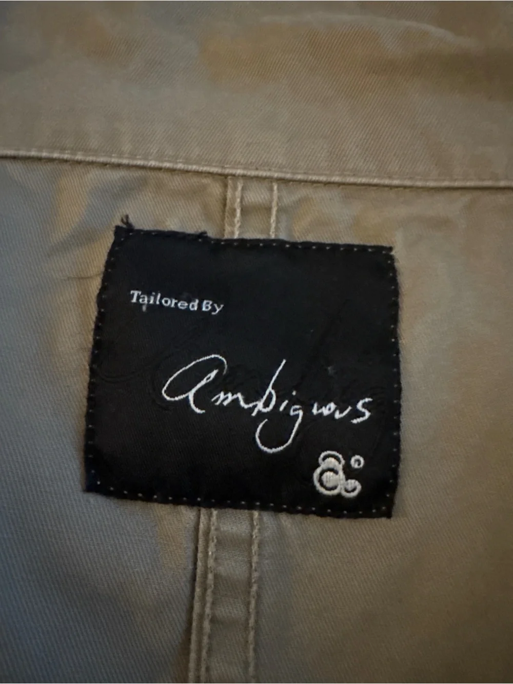 Tailored by Ambiguous Men’s Khaki Utility Jacket